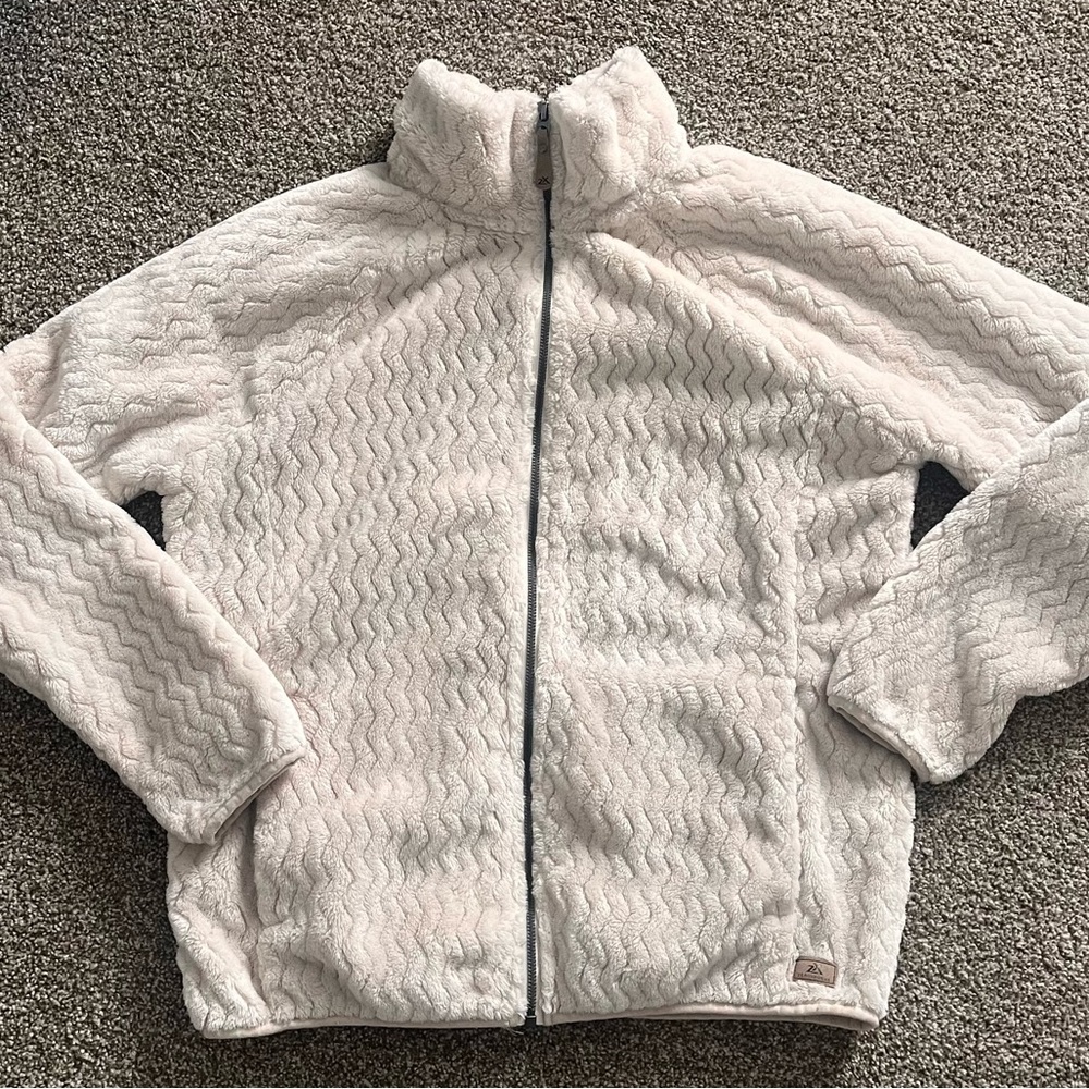 ZeroXposur Off-White Fleece Jacket